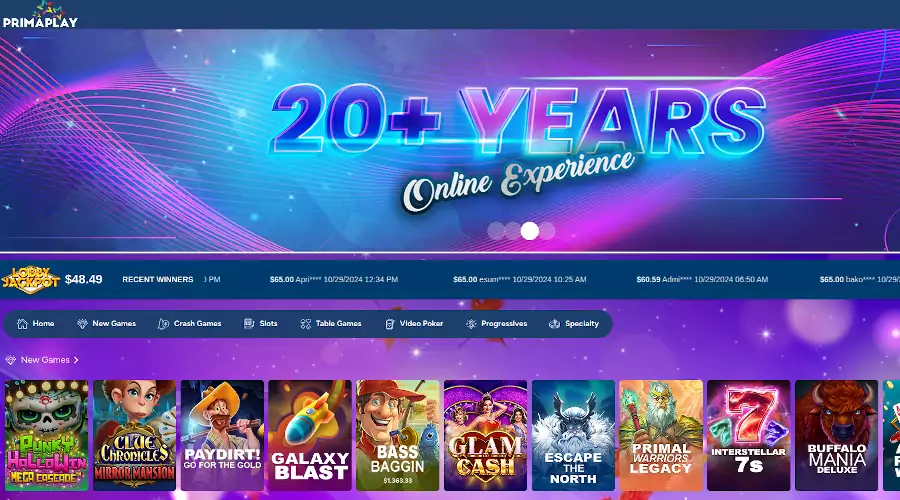 PrimaPlay casino no deposit bonus