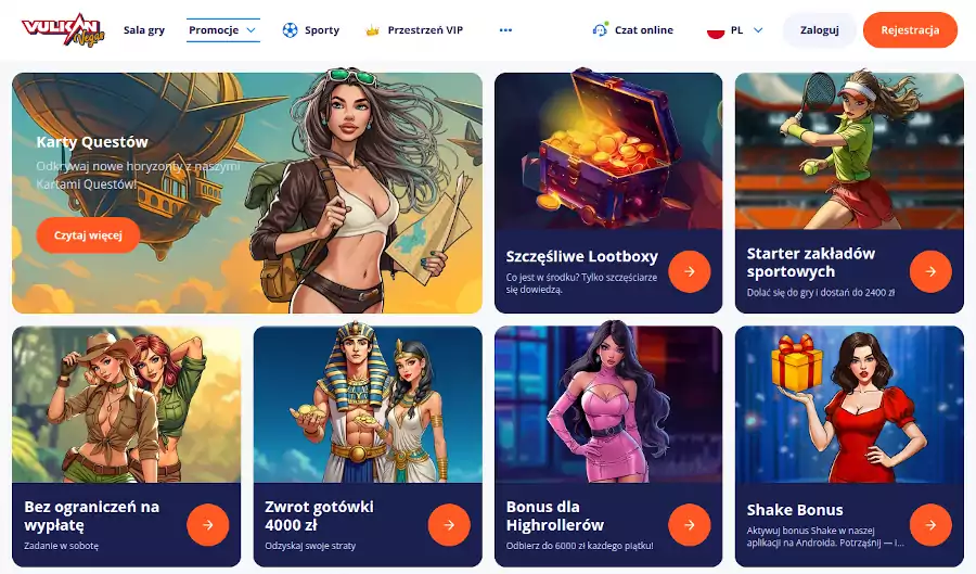 Bonusy w Vulkan Vegas Casino Bonusy w Vulkan Vegas Casino