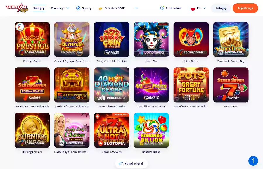 Oferta gier w Vulkan Vegas Oferta gier w Vulkan Vegas