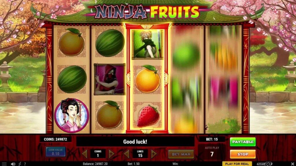 automat hazardowy ninja fruits