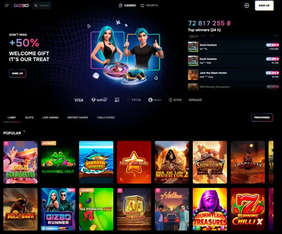gizbo casino
