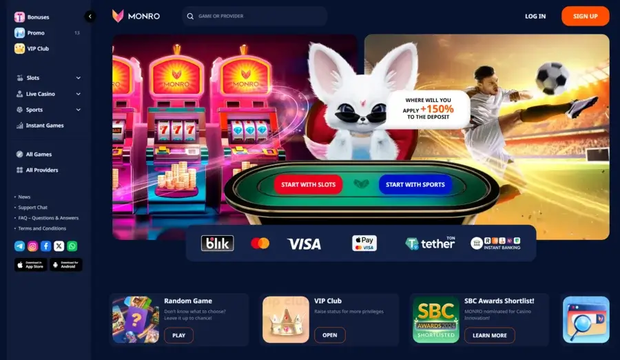 monro casino