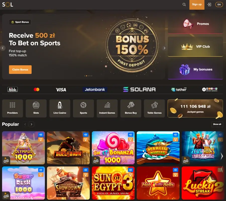 sol casino