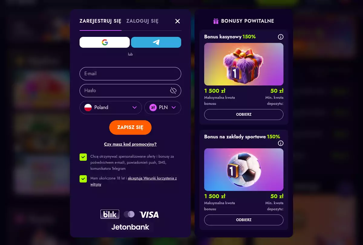 IRWIN casino rejestracja irwin casino online