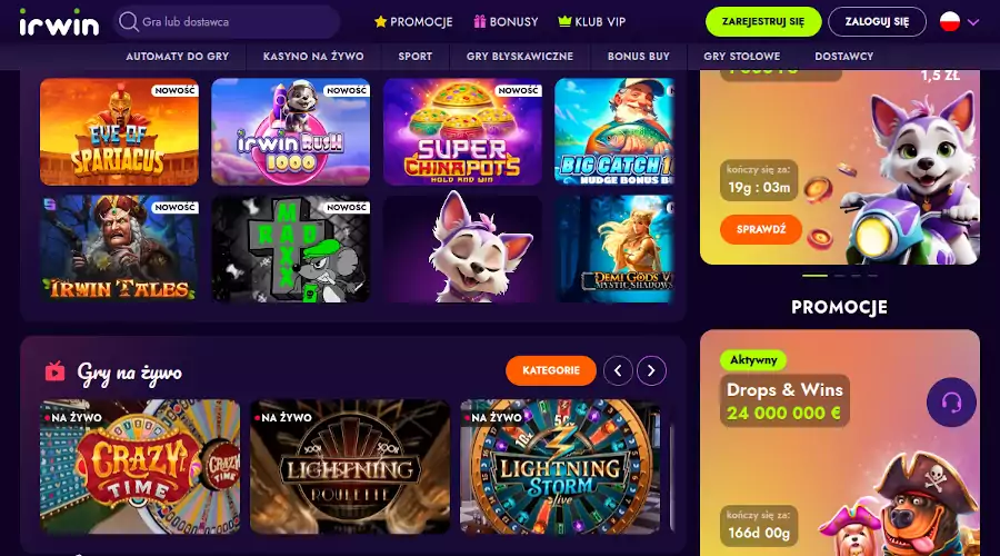 IRWIN Casino strona irwin casino rezenzja
