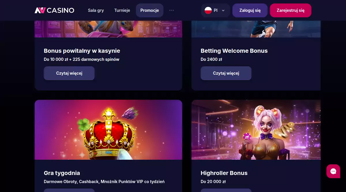 NV Casino bonus bez depozytu 2025