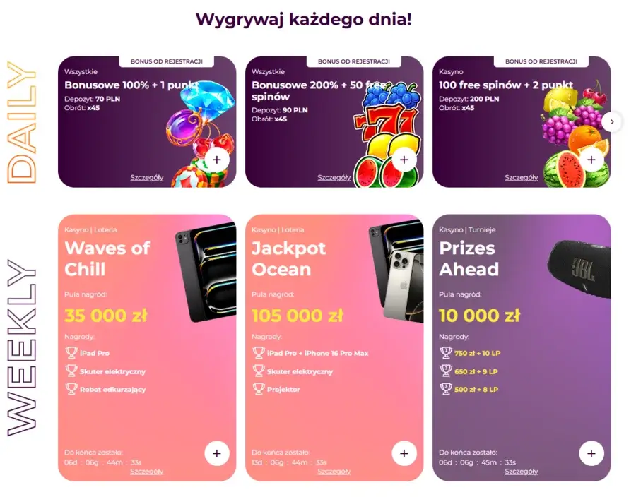 allright casino bonus bez depozytu