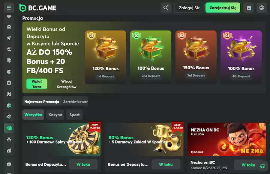 BC.Game kasyno: oferta bonusu bez depozytu BC.Game kasyno: oferta bonusu bez depozytu