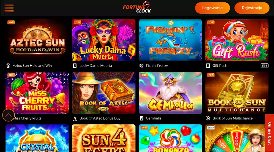 Fortune Clock: Oferta gier i automatów fortune clock