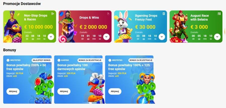 slottica bonus bez depozytu