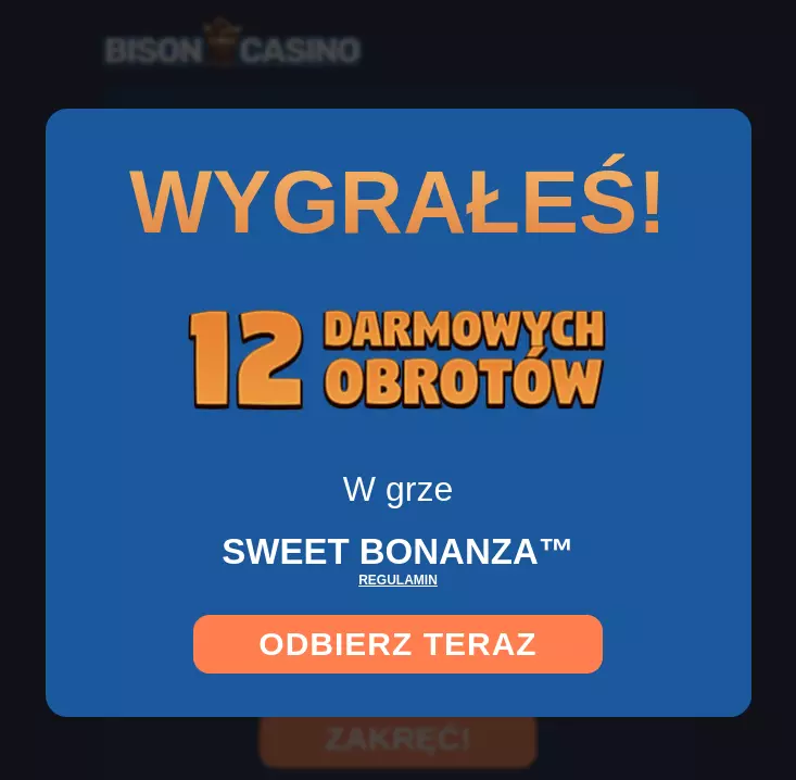 Bison Casino 12 darmowych spinów bez depozytu bison casino bonus bez depozytu