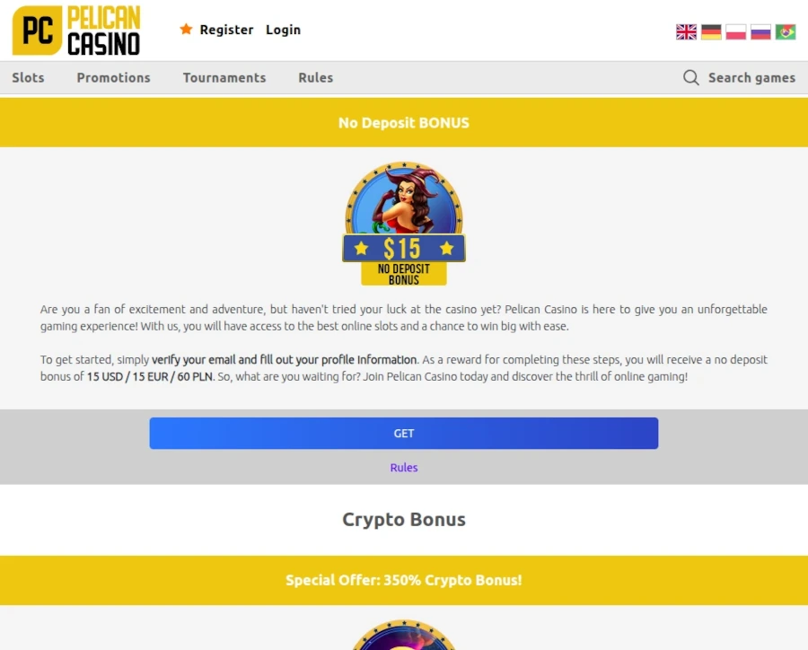 Bonusy w Pelican kasyno Bonusy w Pelican kasyno