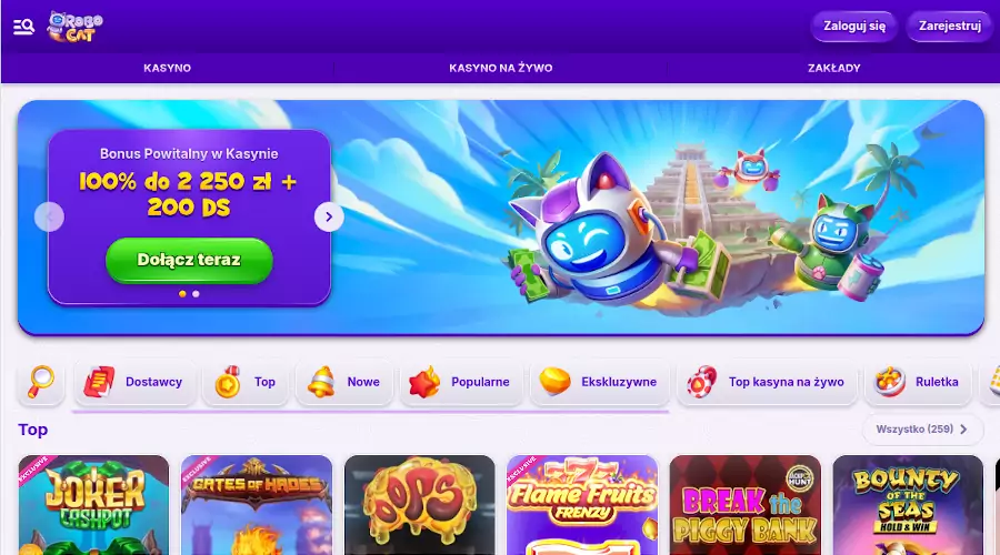Robocat casino opinie