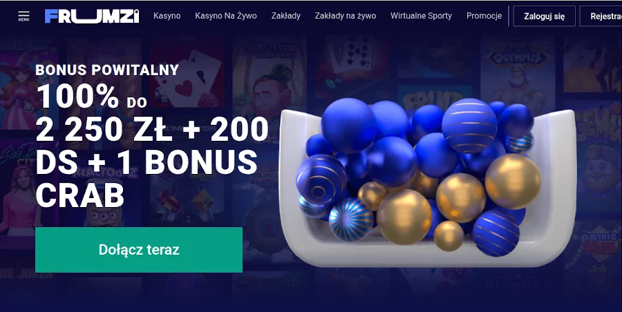 Frumzi welcome bonus kasyna online holandia