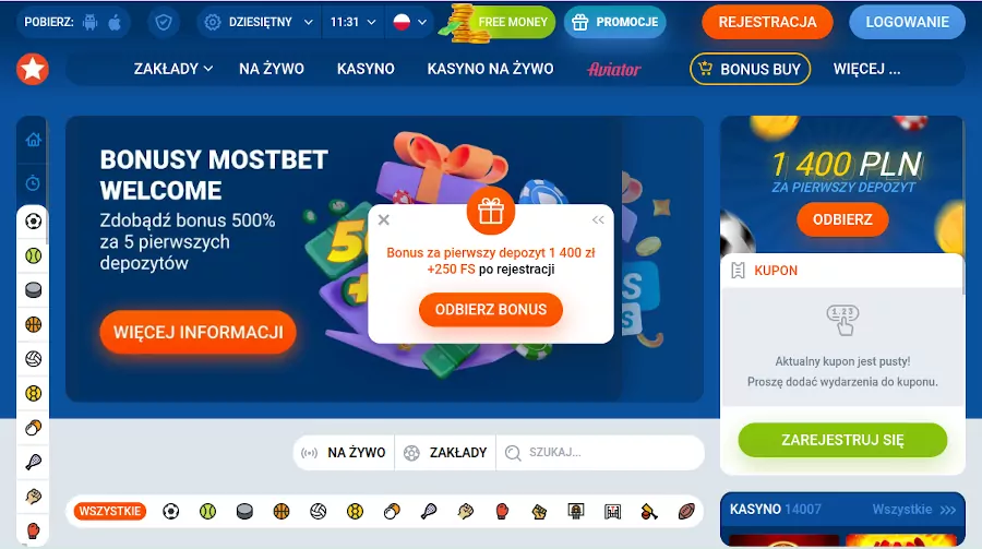 Mostbet welcome bonus holenderskie kasyna internetowe