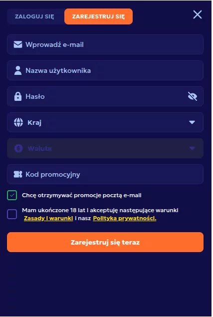 Rejestracja w Winarius Casino winarius casino recenzja