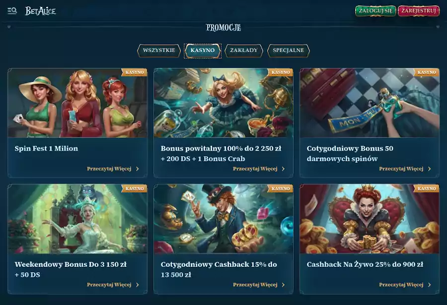 BetAlice casino recenzja