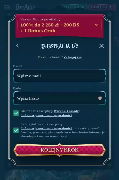 BetAlice kasyno