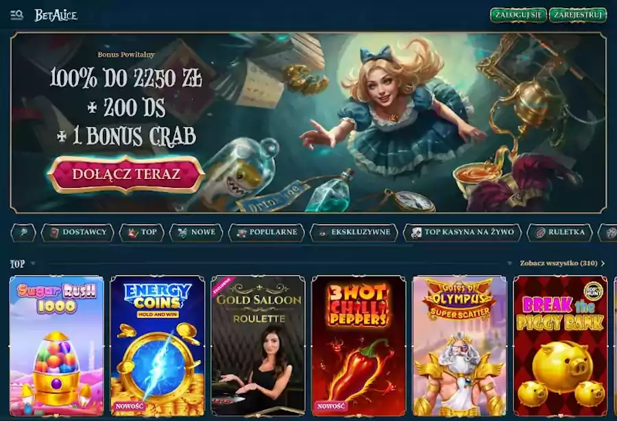 BetAlice casino opinie