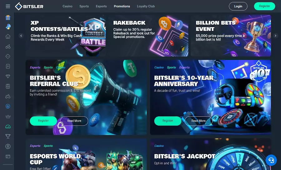 bitlser casino bonusy