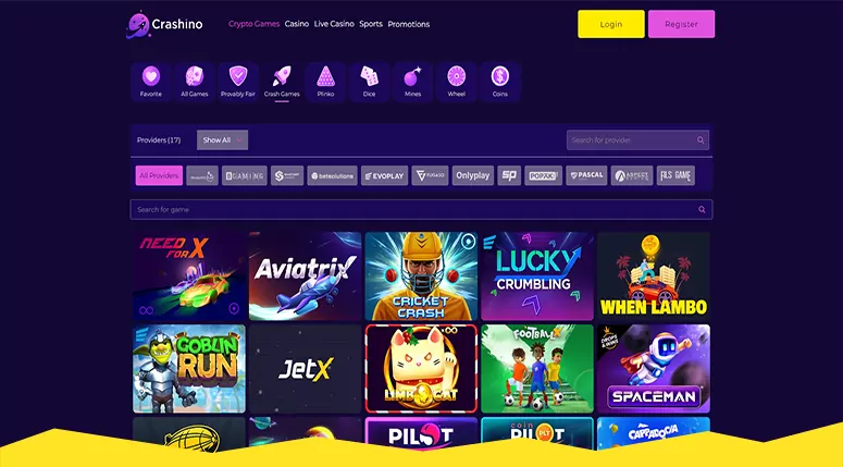 crashino casino review crashino casino screenshot