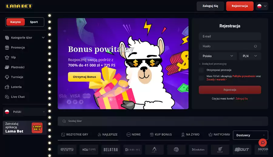 Lamabet casino opinie