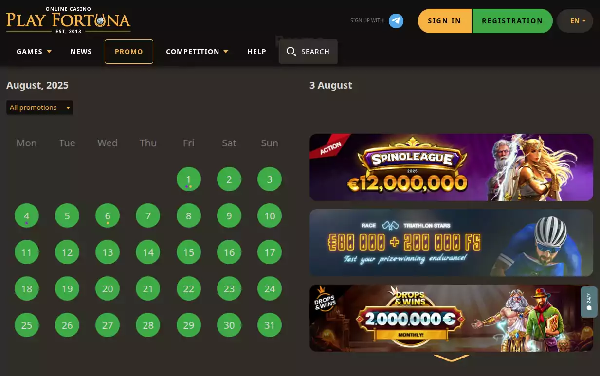 play fortuna bonusy
