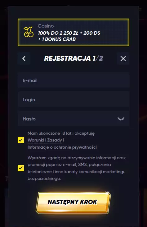 quickwin casino rejestracja