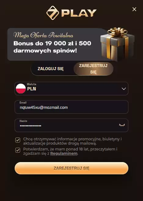 Rejestracja w SevenPlay casino SevenPlay opinie