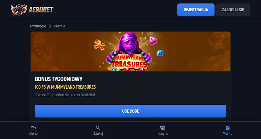 Bonusy w Aerobet casino Aerobet casino