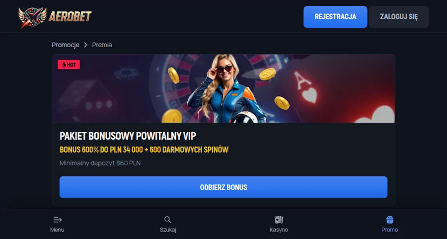 Bonus VIP w Aerobet casino Aerobet casino bonus 2025