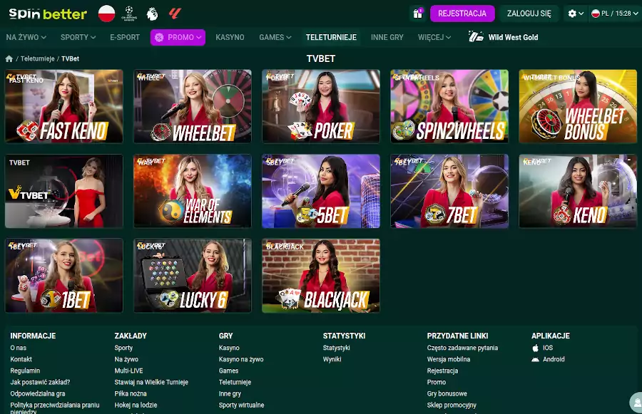 ekskluzywne turnieje w SpinBetter 
