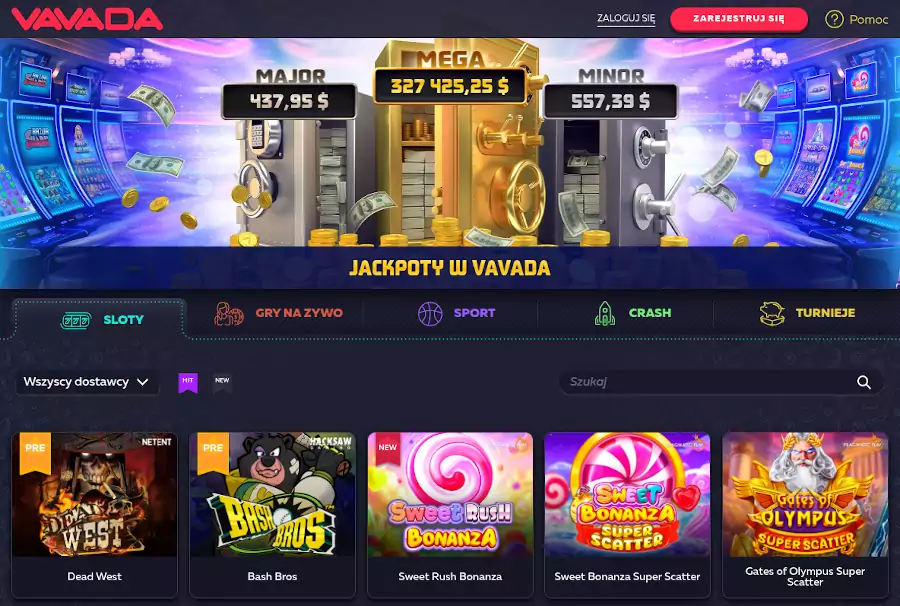 Najlepsze polskie kasyno z wysokimi limitami stawek VAVADA Casino