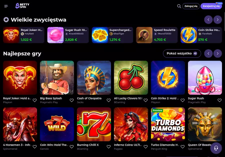 BettySpin casino strona główna BettySpin casino strona główna