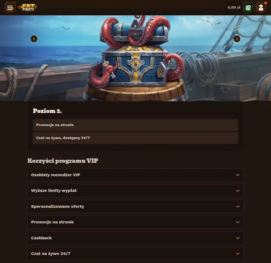 Program lojalnościowy w Fatpirate Casino
