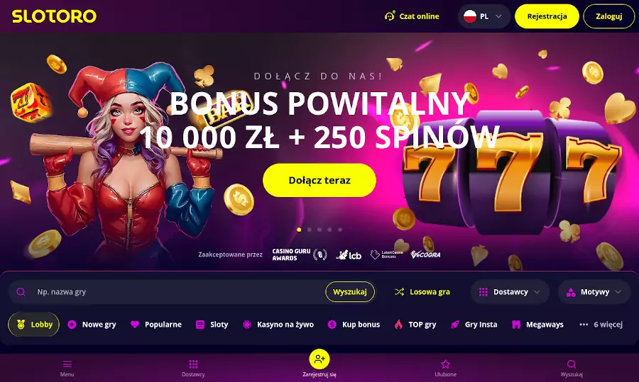 Slotoro casino strona internetowa
