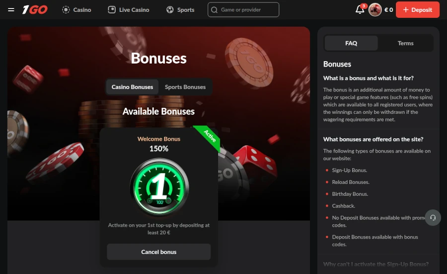 1go casino bonus powitalny 1go casino bonus powitalny