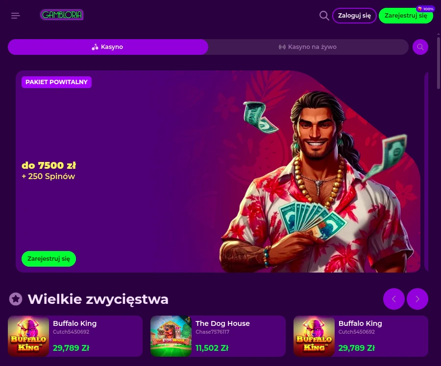 Gambloria kasyno strona główna