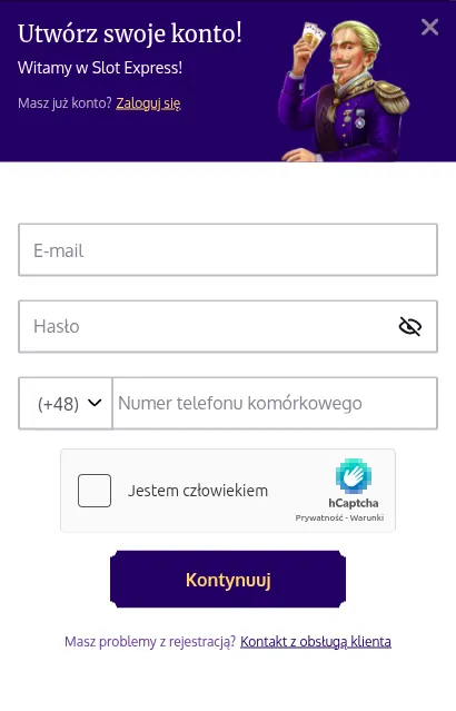 Rejestracja w SlotExpress kasyno Rejestracja w SlotExpress kasyno
